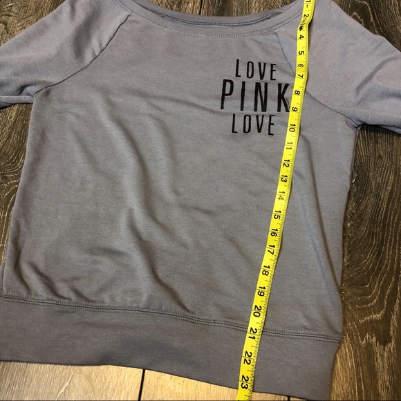 Pink sweatshirt medium gray size xs - Picture 7 of 8